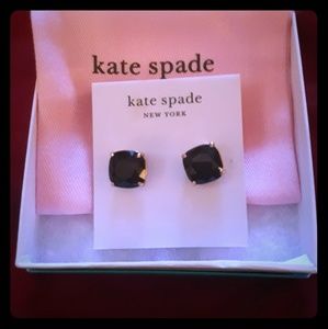 Authentic Kate Spade studs (black)